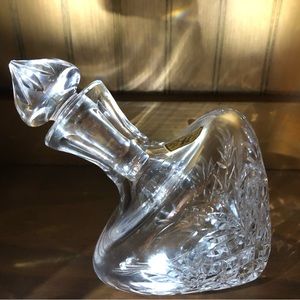 Unique Handcut Lead Crystal Bottle